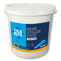 300 PCS BIG TUB BLUE LEVEL WEDGE