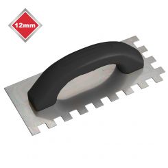 12mm ECONOMY STEEL SQUARE NOTCHED TROWEL