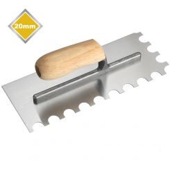 20mm  HIGH CARBON STEEL U NOTCHED TROWEL