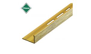 10mm L Shape Brushed Gold/Brass