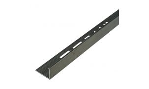 10mm L Shape Brushed Platimum Aluminium