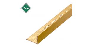 10mm L Shape Matt Brushed Gold