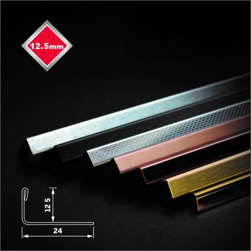 12.5MM BRUSHED SILVER