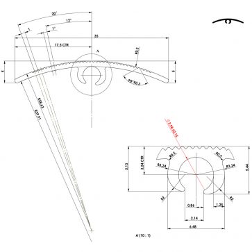 900mm DOORWAY STRIP GOLD
