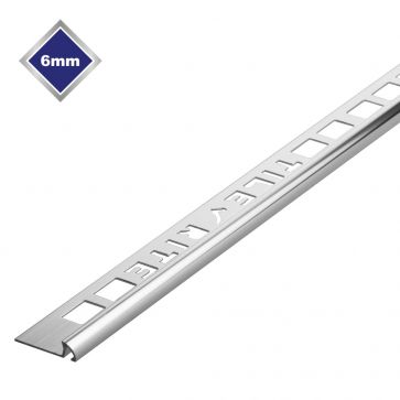 6MM QUADRANT TILE EDGING SILVER
