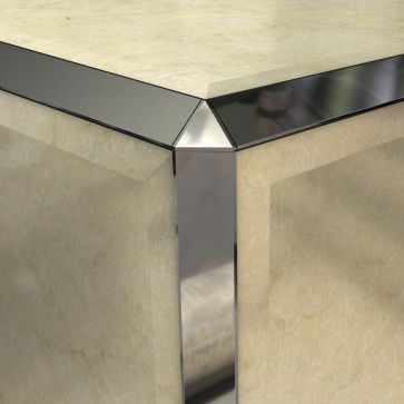 10MM SILVER TRIANGULAR TILE TRIM